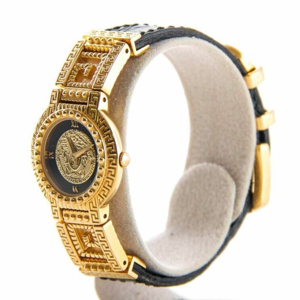 Authentic vintage ladies Gianni Versace medusa Gold plated quartz watch - Picture 4 of 11